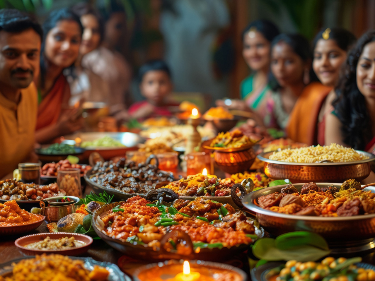 Family Gathering and Sumptuous Feast